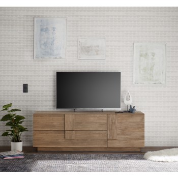 Base TV 2 Cassetti 1 anta JUPITER 182x44x63 cm color noce