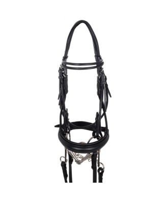 BRIGLIA DRESSAGE DOUBLE ROUND BROWBAND