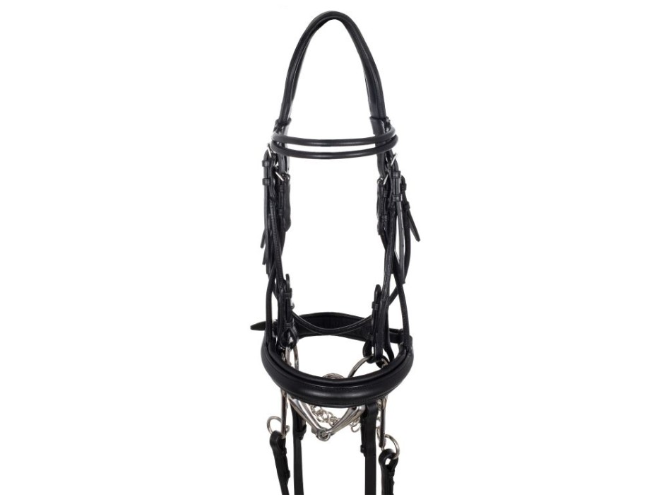 BRIGLIA DRESSAGE DOUBLE ROUND BROWBAND