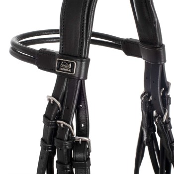 BRIGLIA DRESSAGE DOUBLE ROUND BROWBAND