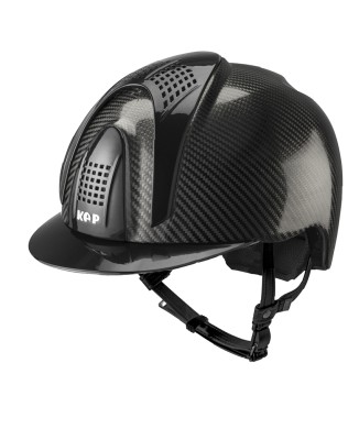 CASCO IN CARBONIO E-LIGHT NERO LUCIDO CON VISIERA NERO METALLIZZATO E 3 TASSELLI NERO METALLIZZATO