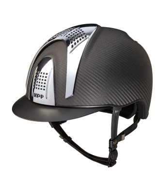 CASCO IN CARBONIO E-LIGHT NERO OPACO / VISIERA NERA OPACA E 3 INSERTI ARGENTO