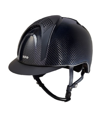 CASCO IN CARBONIO E-LIGHT SHINE BLU / 2 INSERTI BLU MATT