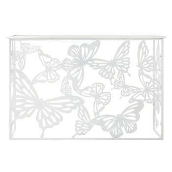 CONSOLE WHITE BUTTERFLY