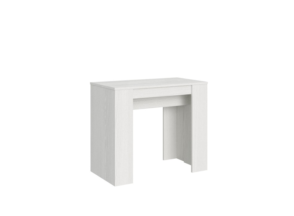 Consolle Basic - Consolle allungabile 90x48/204 cm Basic Small Bianco Frassino