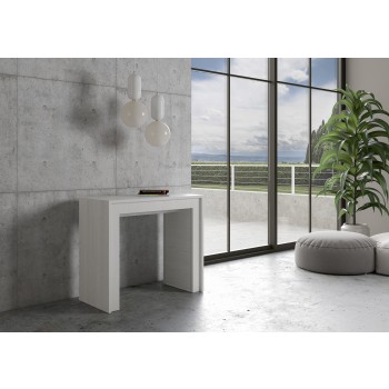 Consolle Mia - Consolle allungabile 90x42/198 cm Mia Small Bianco Frassino