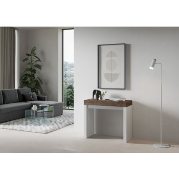 Consolle Roxell - Consolle allungabile 90x40/196 cm Roxell Small Bianco Frassino