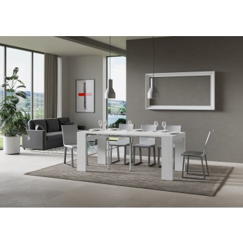 Consolle Roxell - Consolle allungabile 90x40/196 cm Roxell Small Bianco Frassino