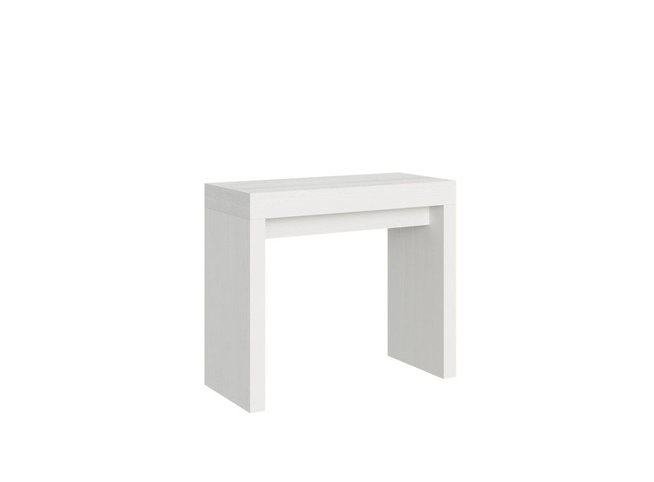 Consolle Roxell - Consolle allungabile 90x40/196 cm Roxell Small Bianco Frassino