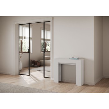 Consolle Slick - Consolle allungabile 90x25/181 cm Slick Bianco Frassino