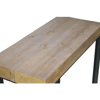 Consolle Tecno telaio Antracite - Consolle allungabile 90x40/196 cm Tecno Small Premium Quercia Natura telaio Antracite