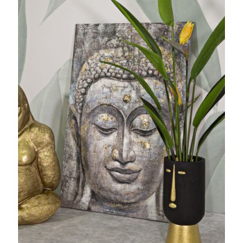 DIPINTO SU TELA FACE BUDDHA LIGHT -A-