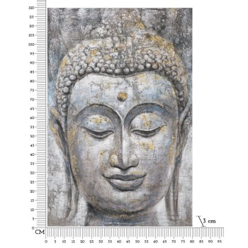 DIPINTO SU TELA FACE BUDDHA LIGHT -A-