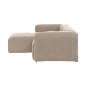 Divano Blok 2 posti chaise longue sinistra beige 240 cm