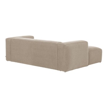 Divano Blok 2 posti chaise longue sinistra beige 240 cm