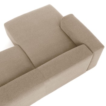 Divano Blok 4 posti chaise longue sinistra beige 330 cm