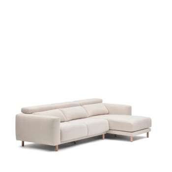 Divano Singa 3 posti con chaise longue destra