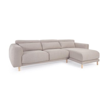 Divano Singa 3 posti con chaise longue destra