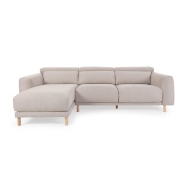 Divano Singa 3 posti con chaise longue sinistra