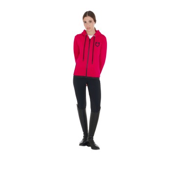 FELPA DONNA ZIP FRONTALE TESSUTO TECNICO INTERLOCK