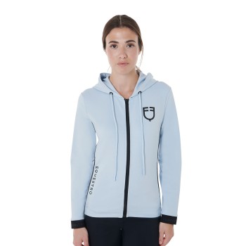 FELPA DONNA ZIP FRONTALE TESSUTO TECNICO INTERLOCK