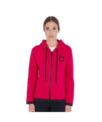 FELPA DONNA ZIP FRONTALE TESSUTO TECNICO INTERLOCK