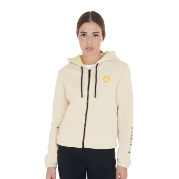 GIACCHETTO DONNA REVERSIBILE CON ZIP E CAPPUCCIO