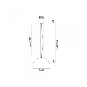 Lampada a sospensione GALILEO 251.04.FF IL FANALE