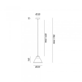 Lampada a sospensione MINI LOFT 269.11.FF IL FANALE