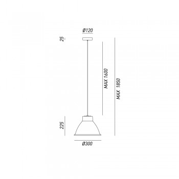 Lampada a sospensione Piccola LOFT 269.12.FF IL FANALE