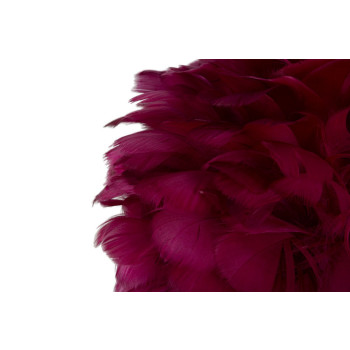 LAMPADA DA TAVOLO BALL FEATHER BORDEAUX