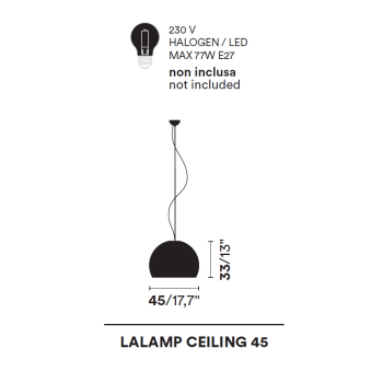 LAMPADA LALAMPADA SOSPENSIONE 45 OPINION CIATTI