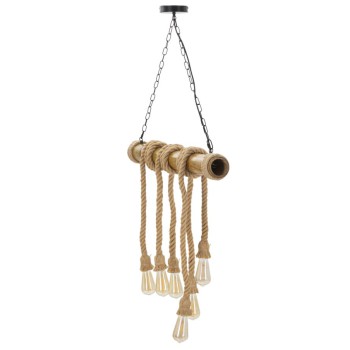 LAMPADARIO BAMBOO/ROPE