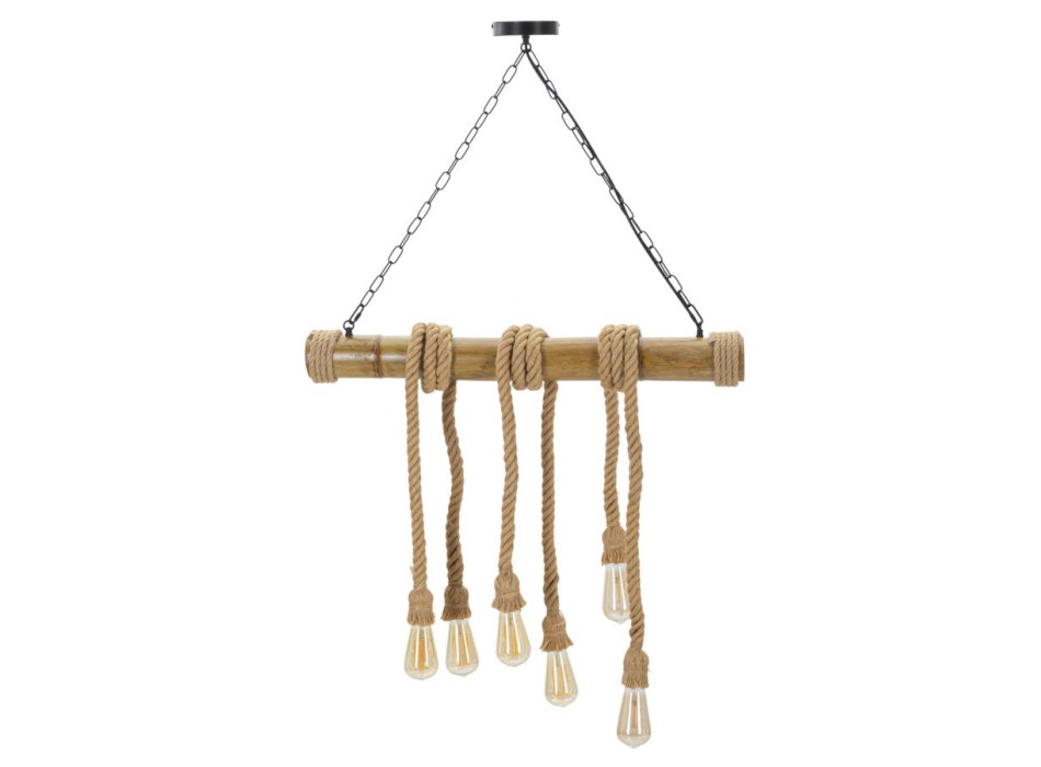 LAMPADARIO BAMBOO/ROPE