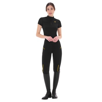 LEGGINGS DONNA SLIM FIT INSERTI MICRO MESH