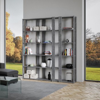 Libreria Kato - Composizione E Kato 6R 8 fasce lunghe Bianco Frassino