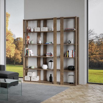 Libreria Kato - Composizione E Kato 6R 8 fasce lunghe Bianco Frassino