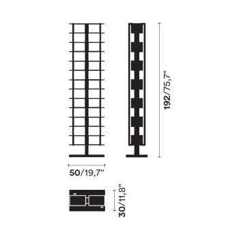 LIBRERIA VERTICALE PTOLOMEO X2 OPINION CIATTI