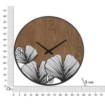 OROLOGIO DA MURO SUPER WOOD/LEAF