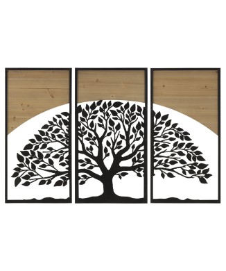 PANNELLO DA MURO ARC FERRO E WOOD SET 3PZ