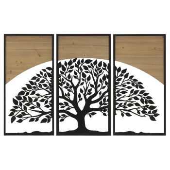 PANNELLO DA MURO ARC FERRO E WOOD SET 3PZ