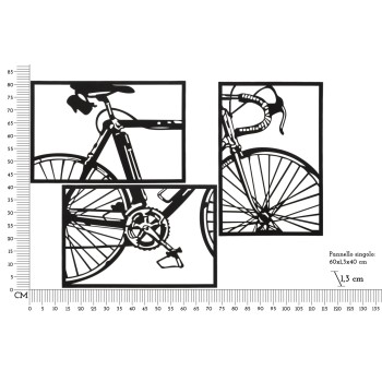 PANNELLO DA MURO BIKE SET 3PZ