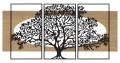 PANNELLO DA MURO TREE FERRO E WOOD SET 3PZ