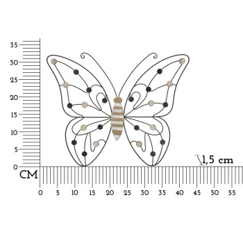 PANNELLO IN FERRO E LEGNO BUTTERFLY