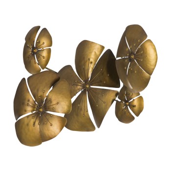 PANNELLO IN FERRO FLOWER GOLDY -A-