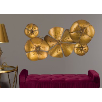 PANNELLO IN FERRO FLOWER GOLDY -A-