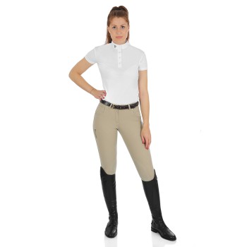 PANTALONI DONNA MODELLO RACE IN COTONE ELASTICIZZATO