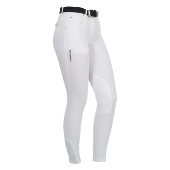 PANTALONI DONNA MODELLO RACE IN COTONE ELASTICIZZATO