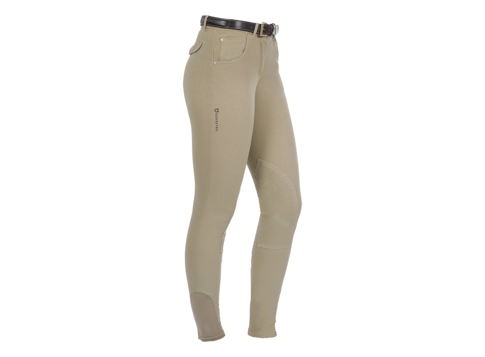 PANTALONI DONNA MODELLO RACE IN COTONE ELASTICIZZATO