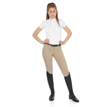 PANTALONI DONNA MODELLO SELENE IN COTONE ELASTICIZZATO